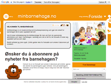 Tablet Screenshot of minbarnehage.no